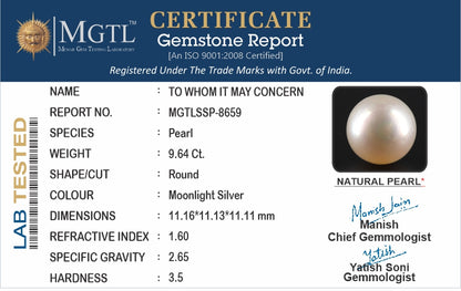 South Sea Pearl (Moti) - 9.64 Carats