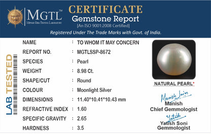 South Sea Pearl (Moti) - 8.98 Carats