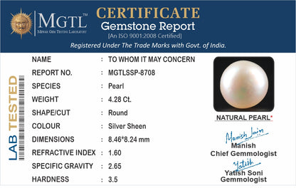 South Sea Pearl - 4.28 Carats (Moti - 4.67 Ratti)