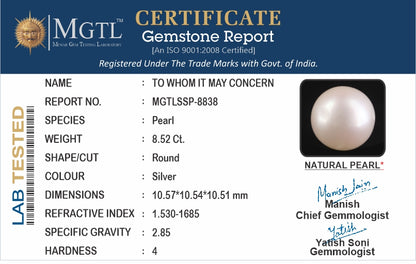South Sea Pearl - 8.52 Carats (Moti - 9.29 Ratti)