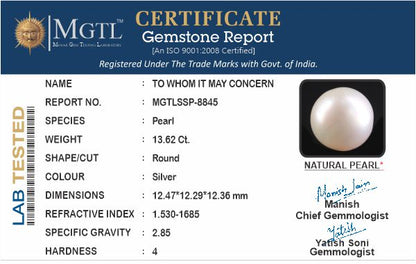 South Sea Pearl (Moti) - 13.62 Carats