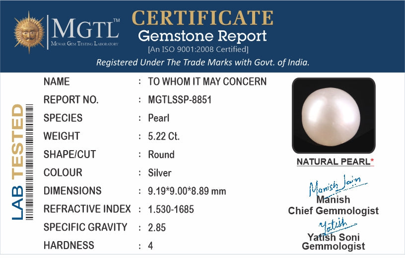 South Sea Pearl (Moti) - 5.22 Carats