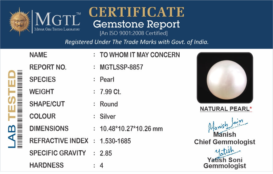 South Sea Pearl (Moti) - 7.99 Carats