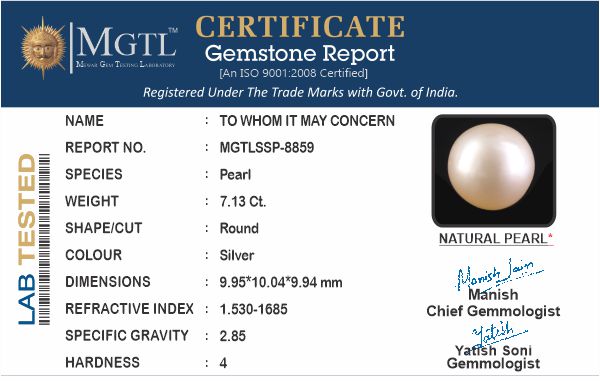 South Sea Pearl (Moti) - 7.13 Carats
