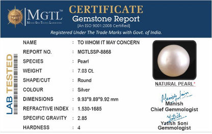 South Sea Pearl (Moti) - 7.03 Carats
