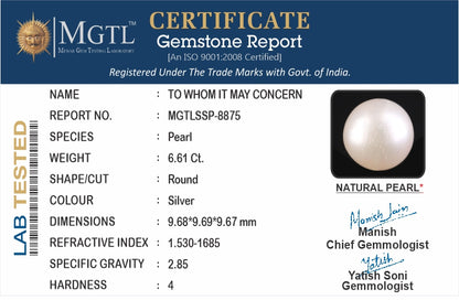 South Sea Pearl - 6.61 Carats (Moti - 7.20 Ratti)