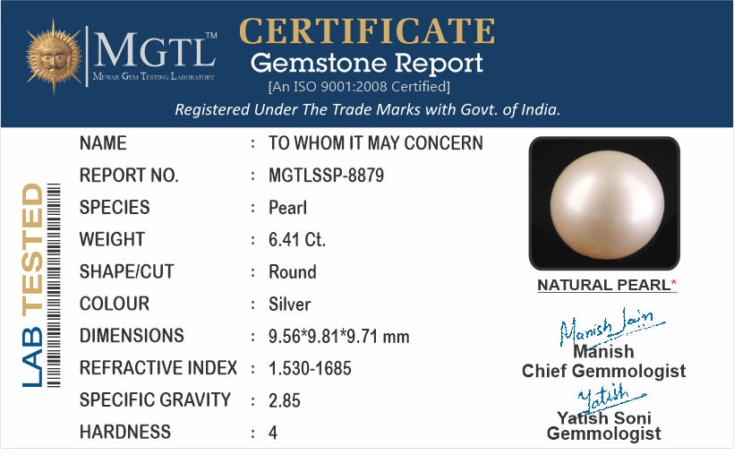 South Sea Pearl (Moti) - 6.41 Carats