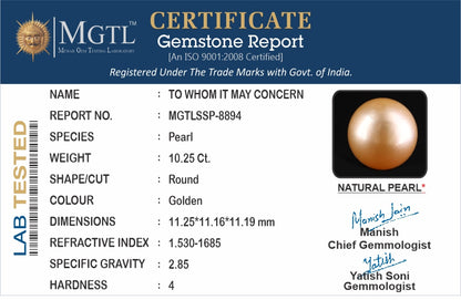 South Sea Pearl - 10.25 Carats (Moti - 11.17 Ratti)
