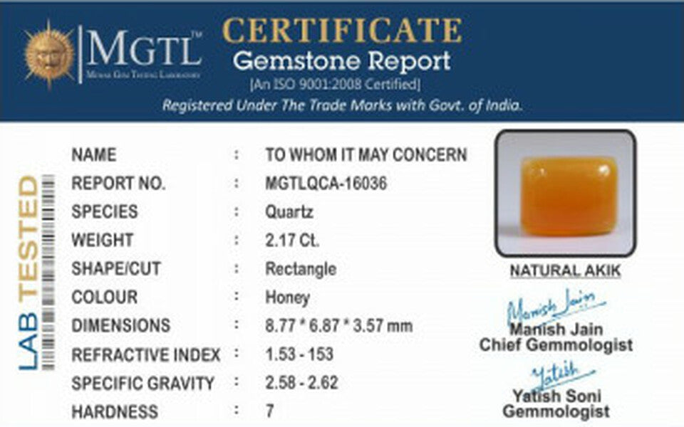 Hakik (Agate) - 2.17 Carats