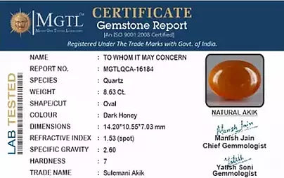 Hakik (Agate) - 8.63 Carats