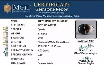 Sulemani Hakik - 11.62 Carats