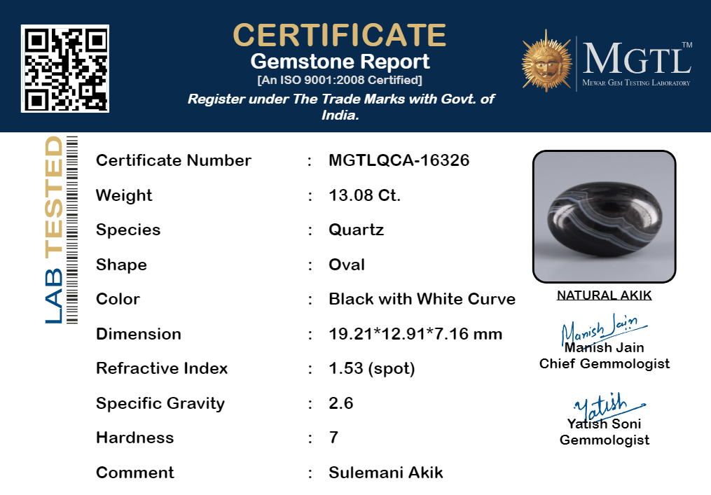 Hakik (Agate) - 13.08 Carats