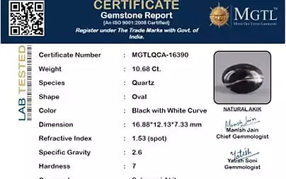 Sulemani Hakik - 10.68 Carats