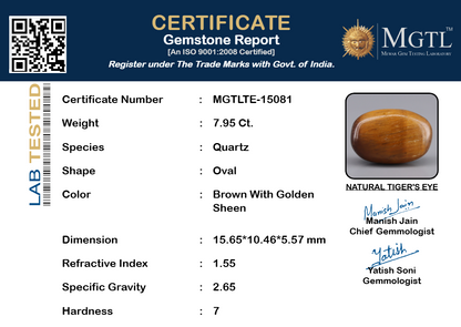 Tiger Eye - 7.95 Carats