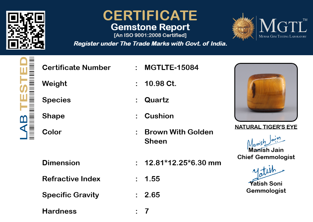 Tiger Eye - 10.98 Carats