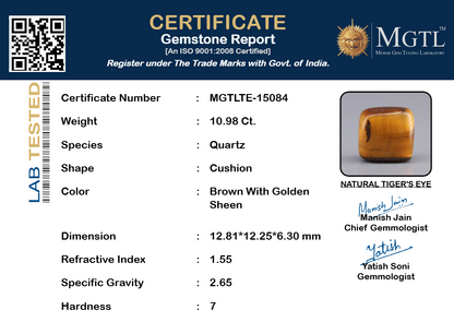 Tiger Eye - 10.98 Carats