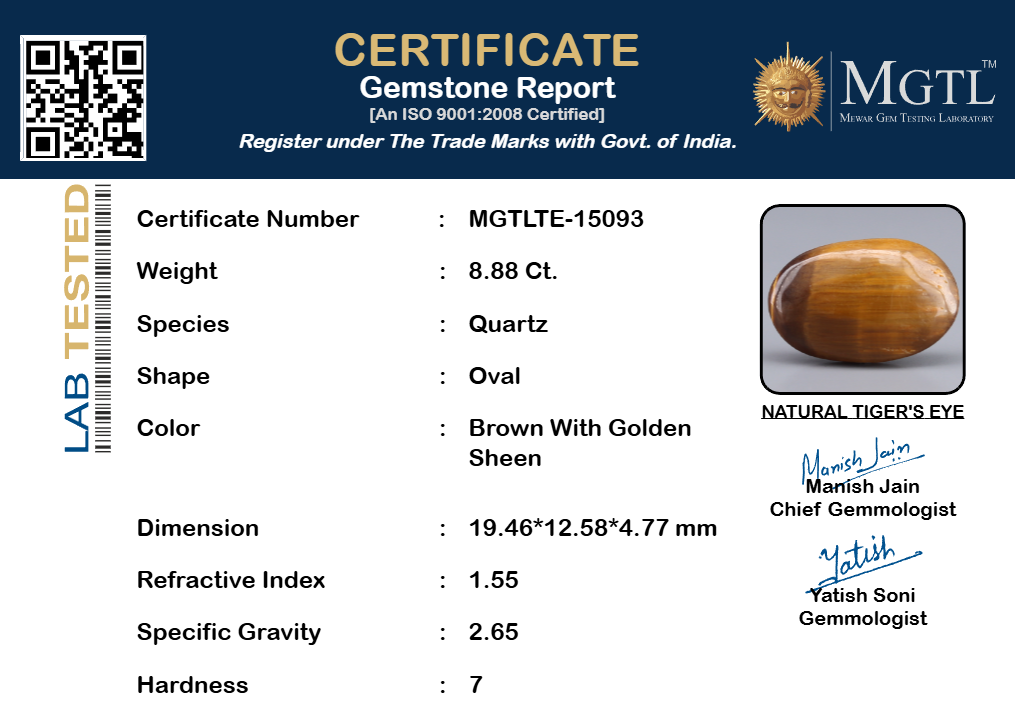 Tiger Eye - 8.88 Carats