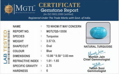 Turquoise - 3.57 Carats
