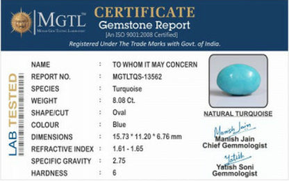 Turquoise - 8.08 Carats