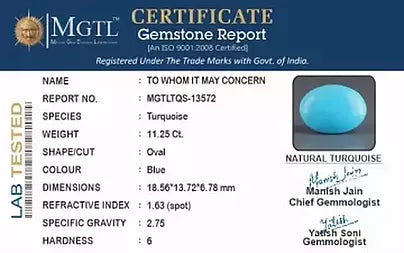 Turquoise - 11.25 Carats