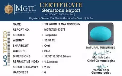 Turquoise - 10.57 Carats