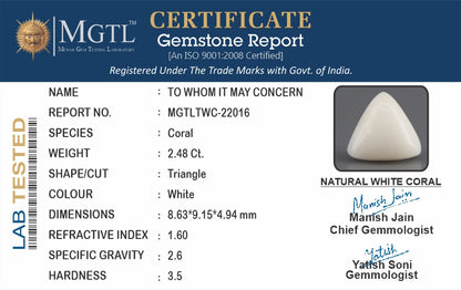 White Coral - 2.48 Carats