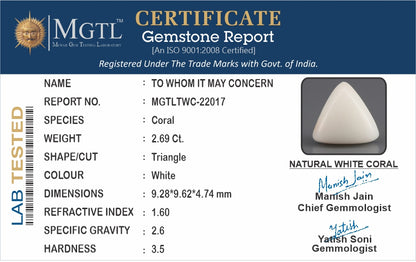 White Coral - 2.69 Carats