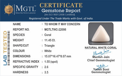 White Coral - 11.45 Carats