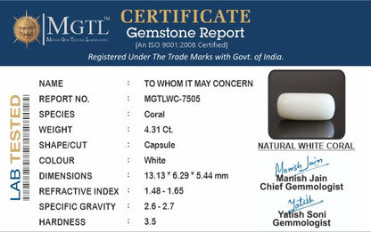 White Coral - 4.31 Carats