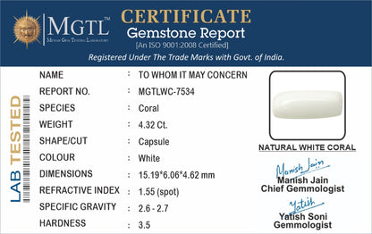 White Coral - 4.32 Carats