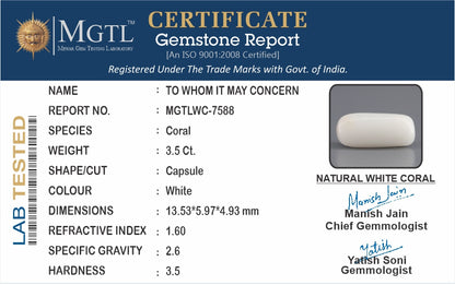 White Coral - 3.5 Carats