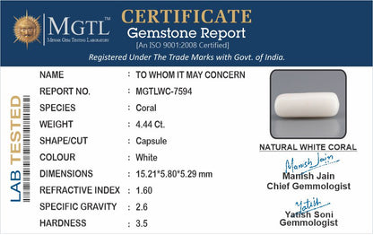White Coral - 4.44 Carats