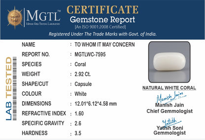 White Coral - 2.92 Carats