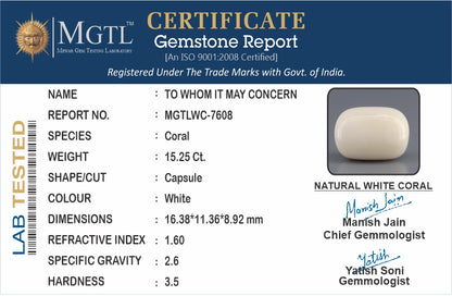 White Coral - 15.25 Carats
