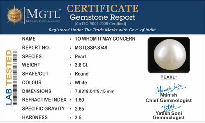 Keshi Pearl - 3.80 Carats (Moti - 4.14 Ratti)
