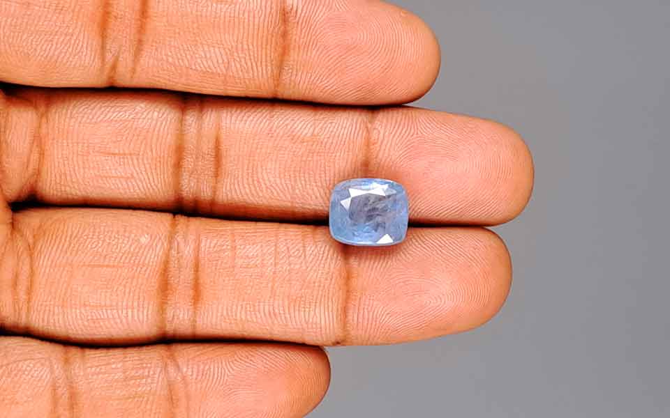 Blue Sapphire (Neelam) Gemstone - 6.61 Carats