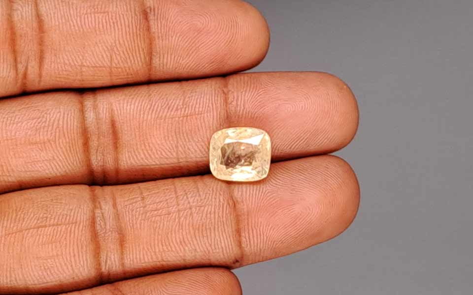 Yellow Sapphire (Pukhraj) Gemstone - 6.22 Carats