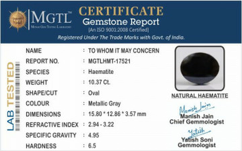 Hematite - 10.37 Carats