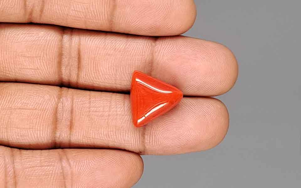 Red Coral (Moonga) Gemstone - 10.81 Carats