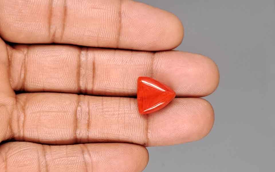 Red Coral (Moonga) Gemstone - 8.15 Carats