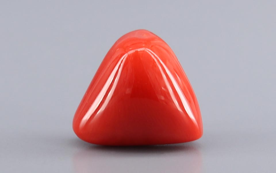 Red Coral (Moonga) Gemstone - 8.17 Carats