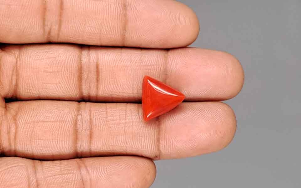 Red Coral (Moonga) Gemstone - 8.61 Carats