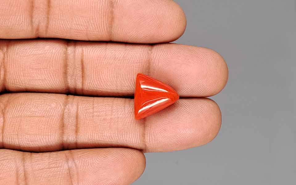 Red Coral (Moonga) Gemstone - 8.98 Carats