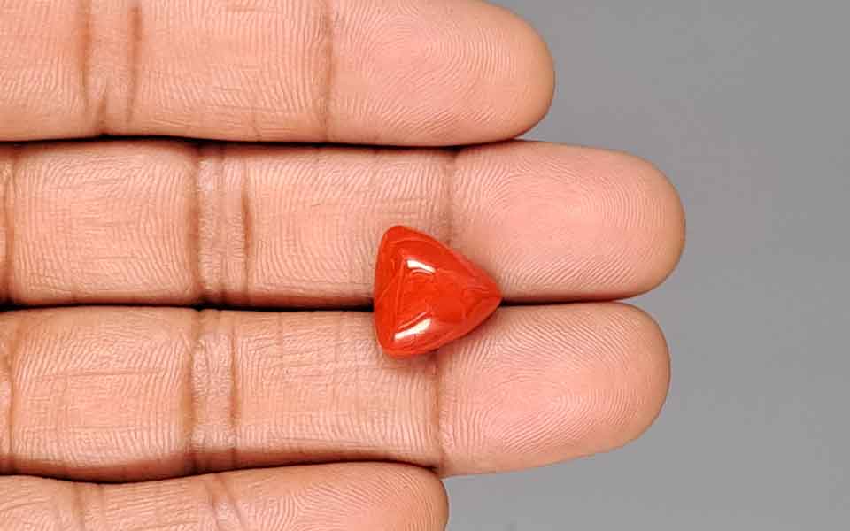 Red Coral (Moonga) Gemstone - 8.99 Carats