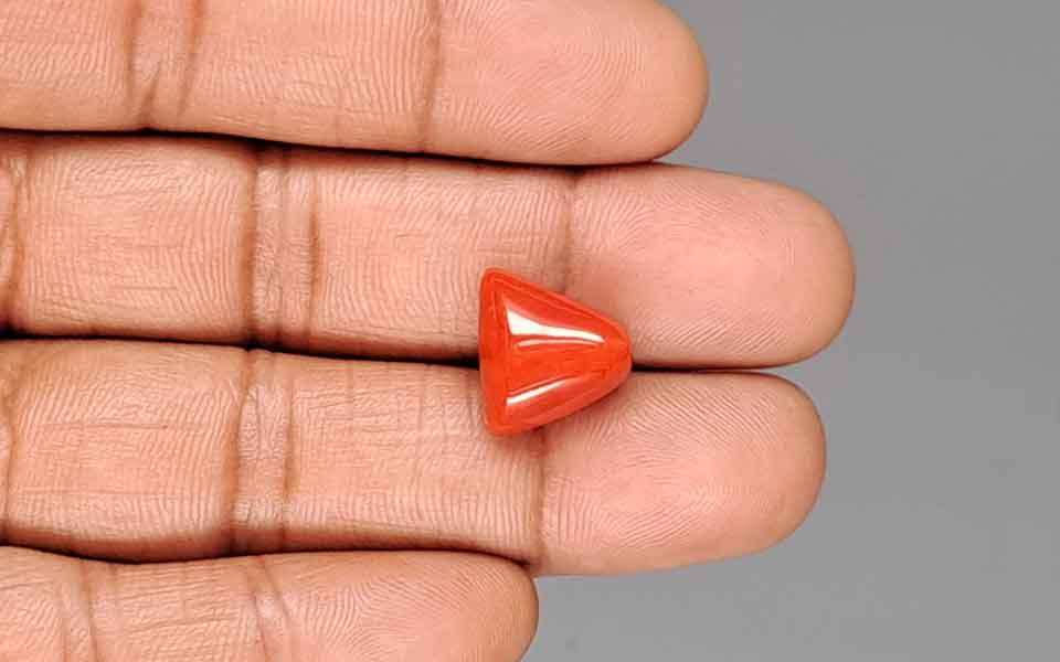 Red Coral (Moonga) Gemstone - 9.78 Carats