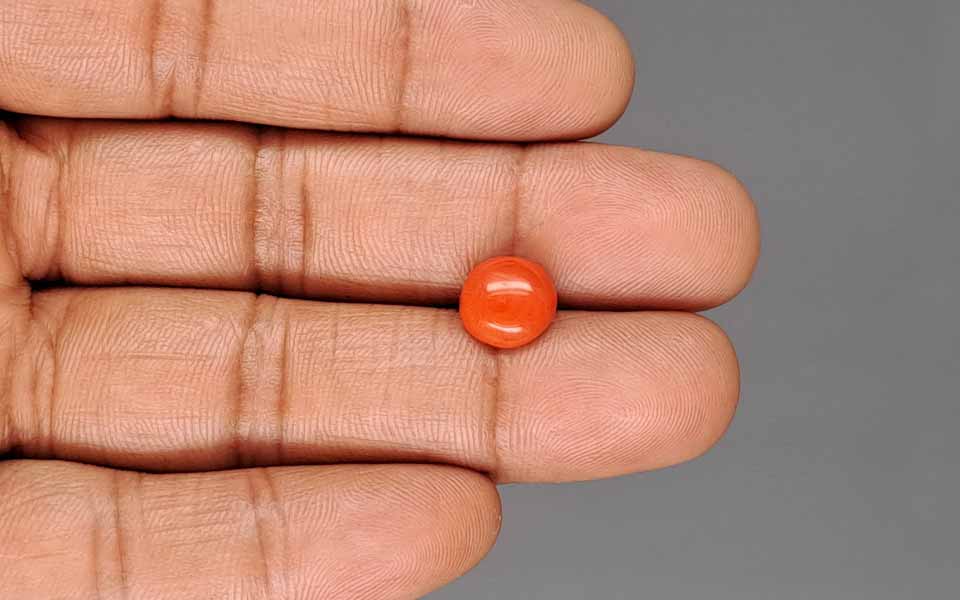 Red Coral (Moonga) Gemstone - 2.74 Carats
