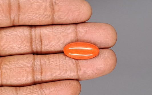 Red Coral (Moonga) Gemstone - 6.94 Carats