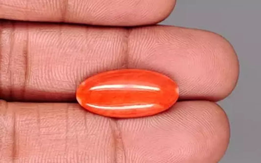 Red Coral (Moonga) Gemstone - 7.13 Carats