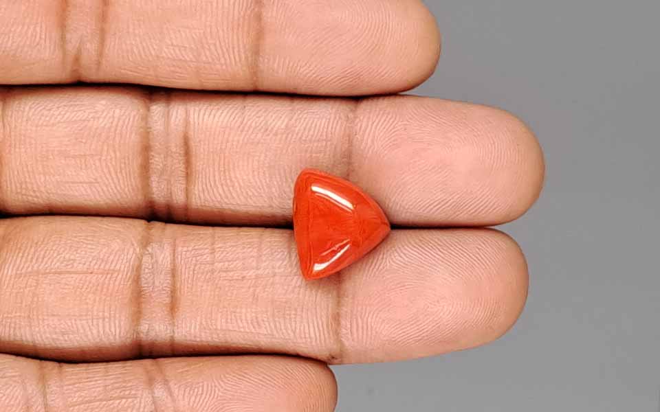 Red Coral (Moonga) Gemstone - 7.76 Carats