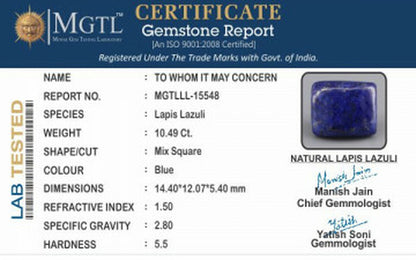 Lapis Lazuli - 10.49 Carats